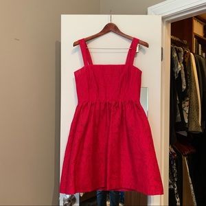 Alice & Olivia Hot Pink Lace A Line Mini Dress - Size 10